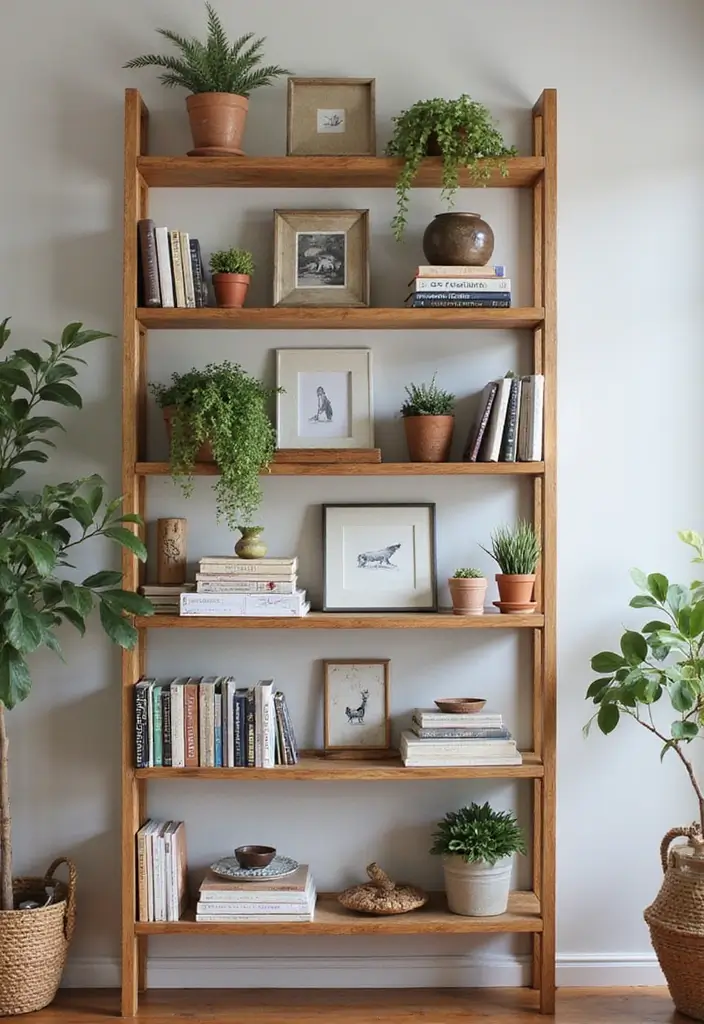 27 Living Room Decor Farmhouse Ideas You’ll Love 3 27 Living Room Decor Farmhouse Ideas You’ll Love - 3. Farmhouse Shelving