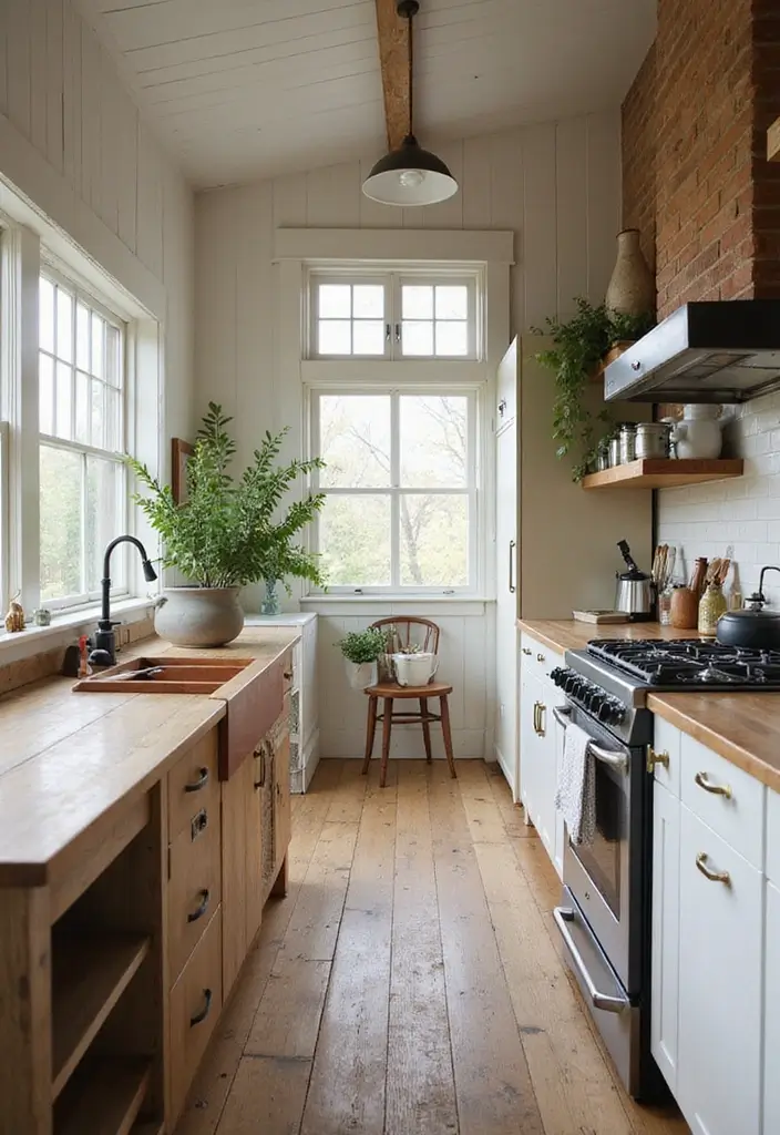 28 Farmhouse Kitchen Designs That Mix Rustic and Modern 22 28 Farmhouse Kitchen Designs That Mix Rustic and Modern - 22. Sustainability Focus