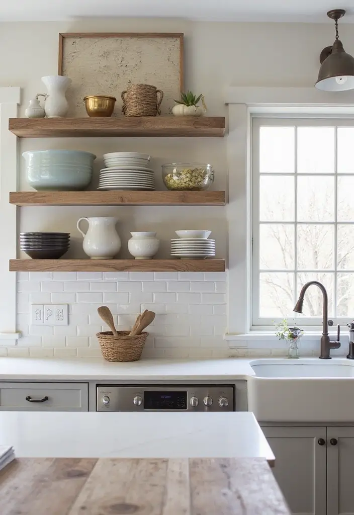 28 Farmhouse Kitchen Designs That Mix Rustic and Modern 26 28 Farmhouse Kitchen Designs That Mix Rustic and Modern - 26. Thoughtful Accessories