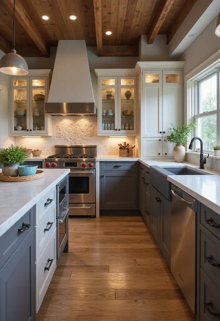 28 Farmhouse Kitchen Designs That Mix Rustic and Modern 27 28 Farmhouse Kitchen Designs That Mix Rustic and Modern - 27. Innovative Technology