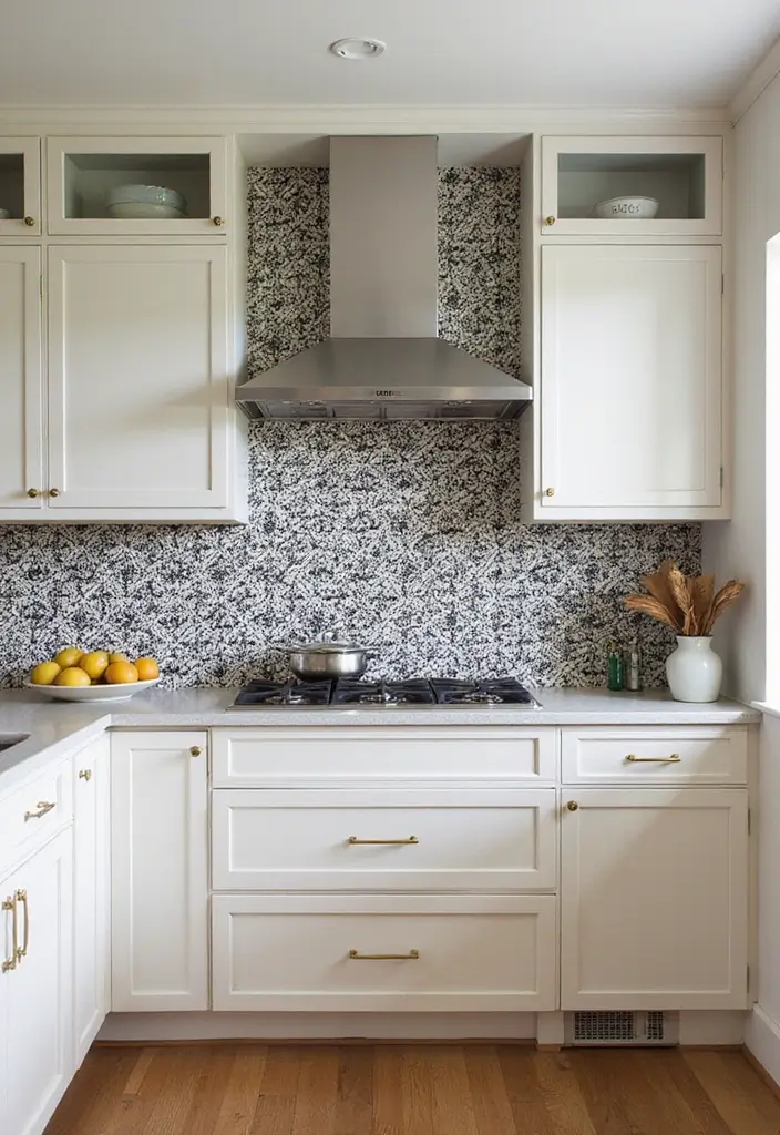 28 Farmhouse Kitchen Designs That Mix Rustic and Modern 6 28 Farmhouse Kitchen Designs That Mix Rustic and Modern - 6. Bold Backsplashes