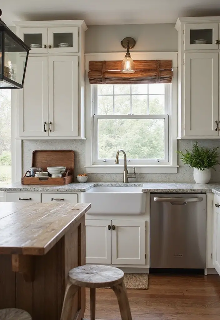 28 Farmhouse Kitchen Designs That Mix Rustic and Modern 7 28 Farmhouse Kitchen Designs That Mix Rustic and Modern - 7. Combination of Textures