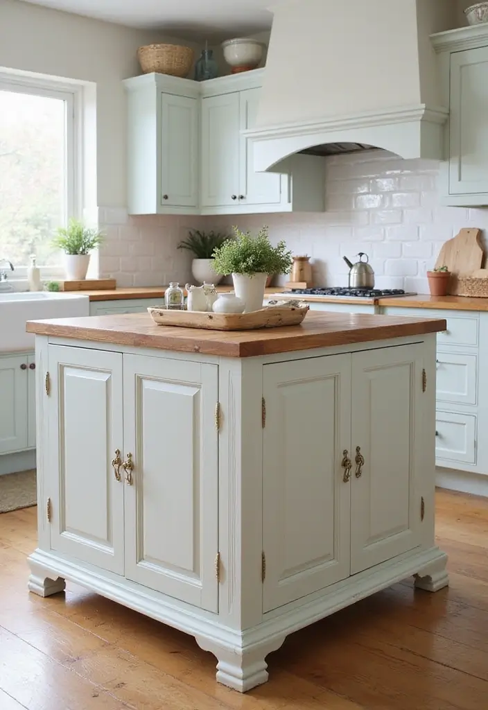 28 Farmhouse Kitchen Island Ideas You’ll Want to Copy 16 28 Farmhouse Kitchen Island Ideas You’ll Want to Copy - 16. Cottage-Style Farmhouse Island