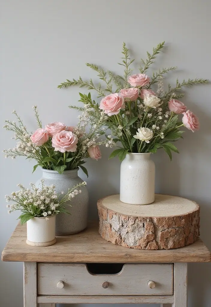 28 Farmhouse Nursery Designs Full of Charm and Comfort 26 28 Farmhouse Nursery Designs Full of Charm and Comfort - 26. Fresh Floral Arrangements