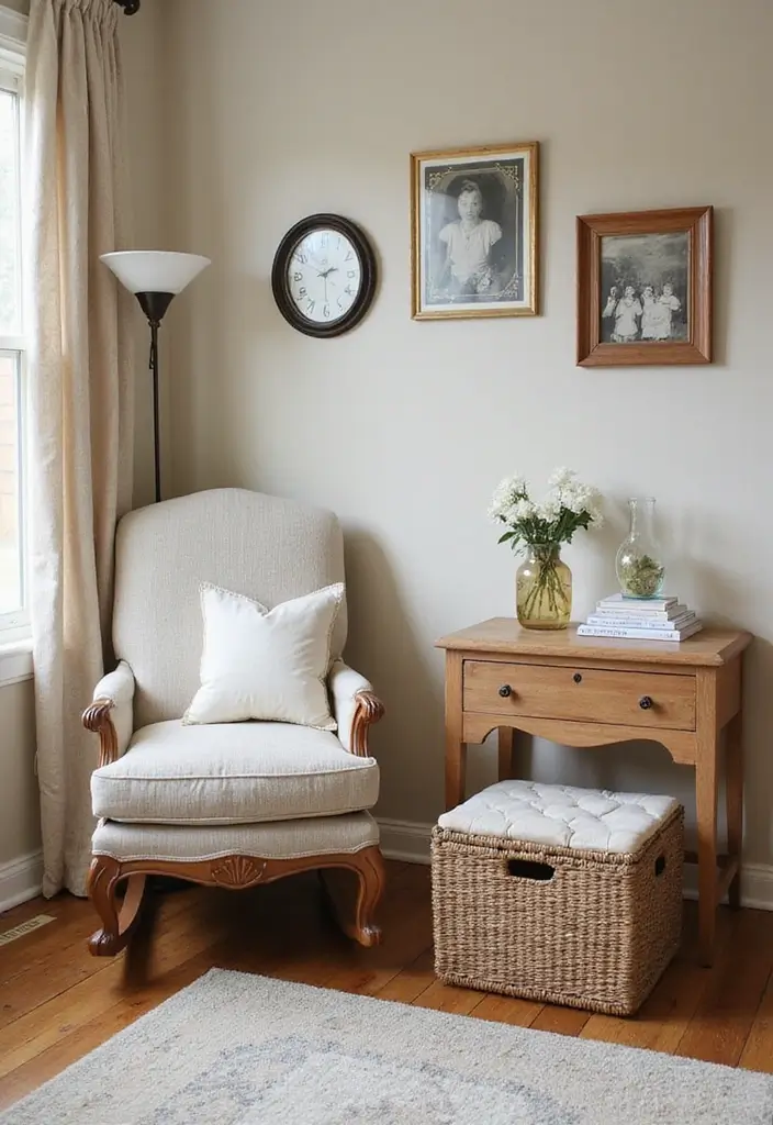 28 Farmhouse Nursery Designs Full of Charm and Comfort 27 28 Farmhouse Nursery Designs Full of Charm and Comfort - 27. Family Heirlooms as Decor