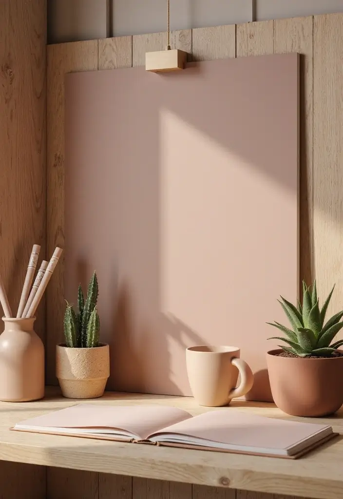 28 Farmhouse Office Inspirations That Balance Work and Style 9 28 Farmhouse Office Inspirations That Balance Work and Style - 10. Earthy Color Accents