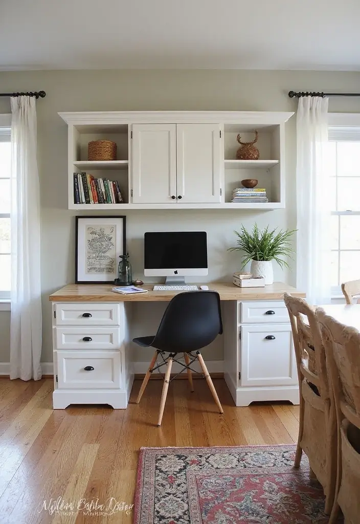 28 Farmhouse Office Inspirations That Balance Work and Style 11 28 Farmhouse Office Inspirations That Balance Work and Style - 12. Multi-functional Furniture