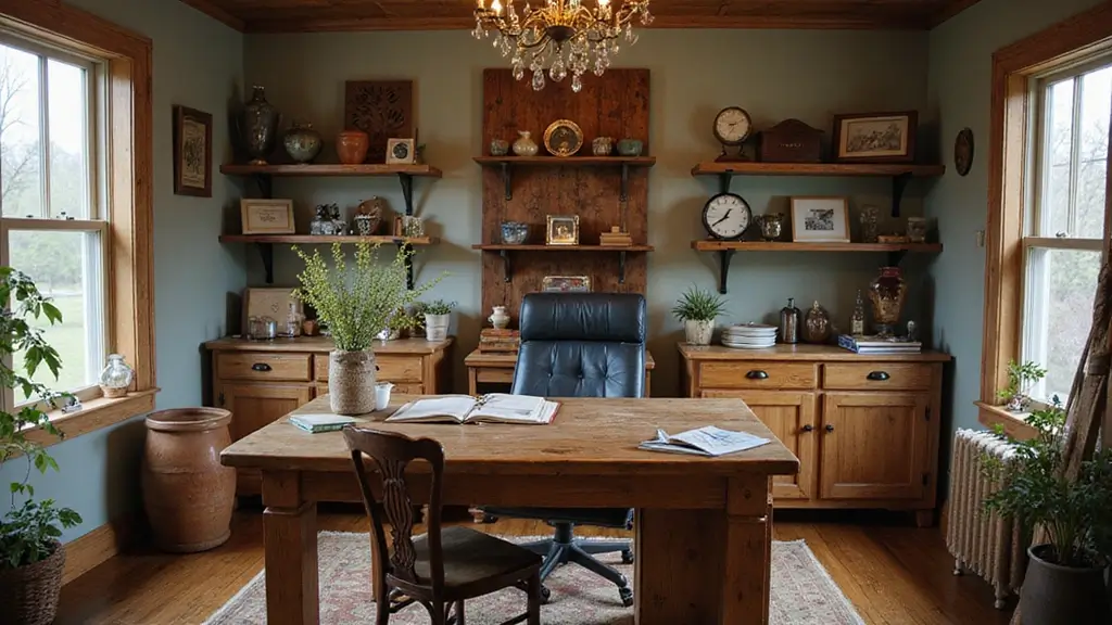 28 Farmhouse Office Inspirations That Balance Work and Style