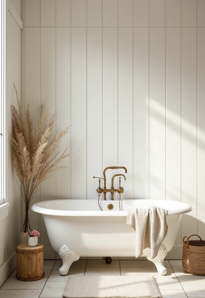 28 Farmhouse Shower Designs That Balance Comfort and Style 17 28 Farmhouse Shower Designs That Balance Comfort and Style - 17. Soft Color Palettes