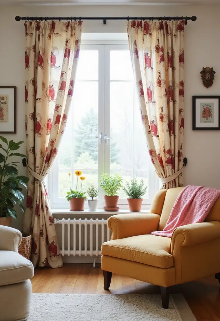 28 Farmhouse Style Curtain Ideas That Complete the Look 27 28 Farmhouse Style Curtain Ideas That Complete the Look - 27. Farmhouse Twist