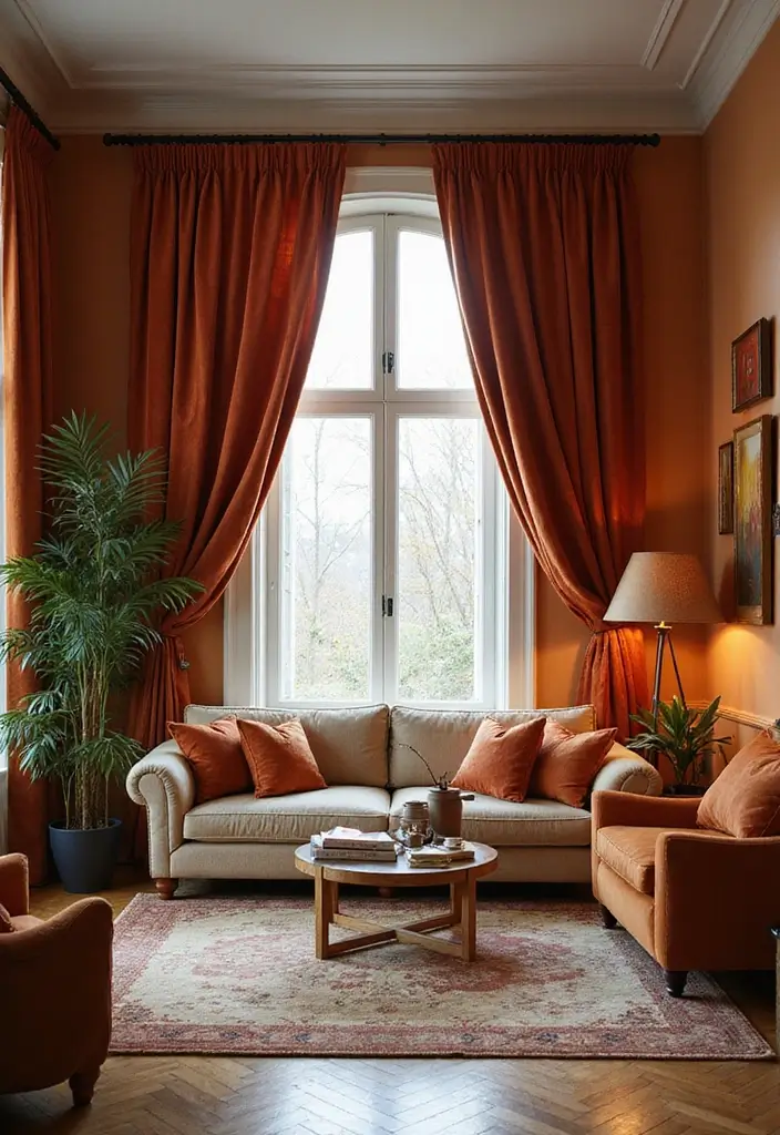 28 Farmhouse Style Curtain Ideas That Complete the Look 28 28 Farmhouse Style Curtain Ideas That Complete the Look - 28. Elegant Velvet