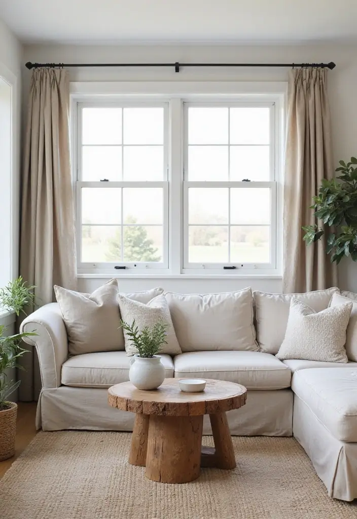 28 Modern Farmhouse Living Room Ideas Full of Style 1 28 Modern Farmhouse Living Room Ideas Full of Style - 1. Neutral Color Palette