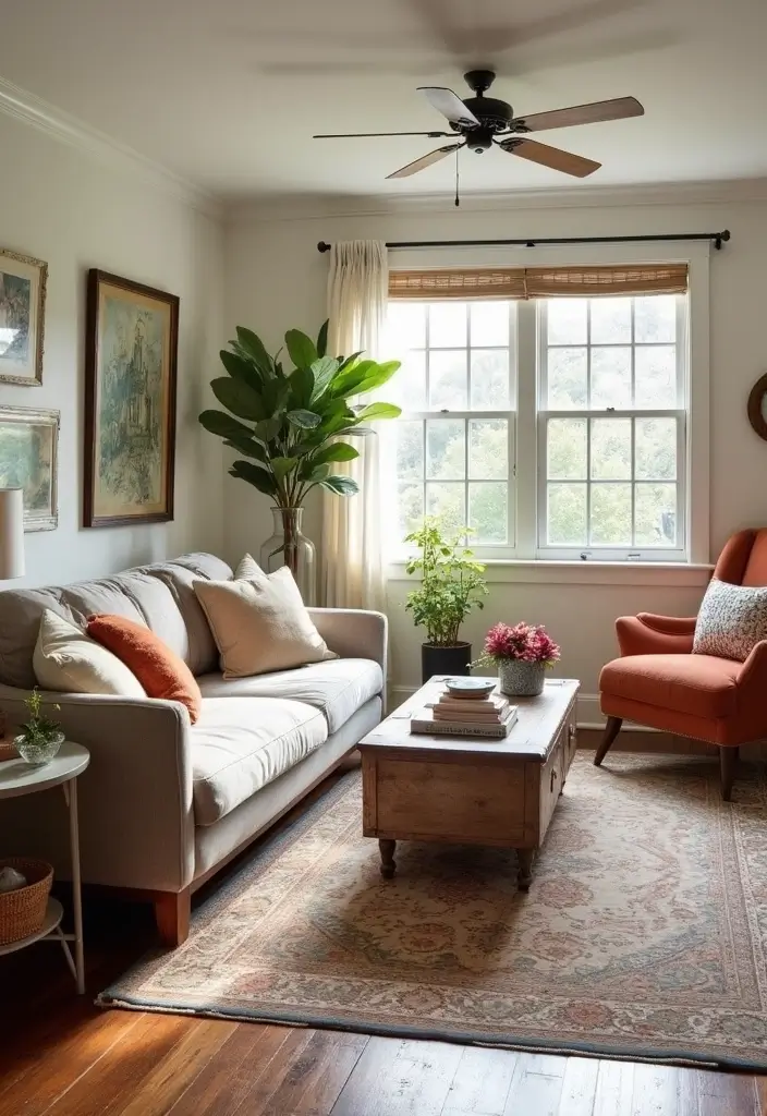 28 Modern Farmhouse Living Room Ideas Full of Style 11 28 Modern Farmhouse Living Room Ideas Full of Style - 11. Vintage Finds