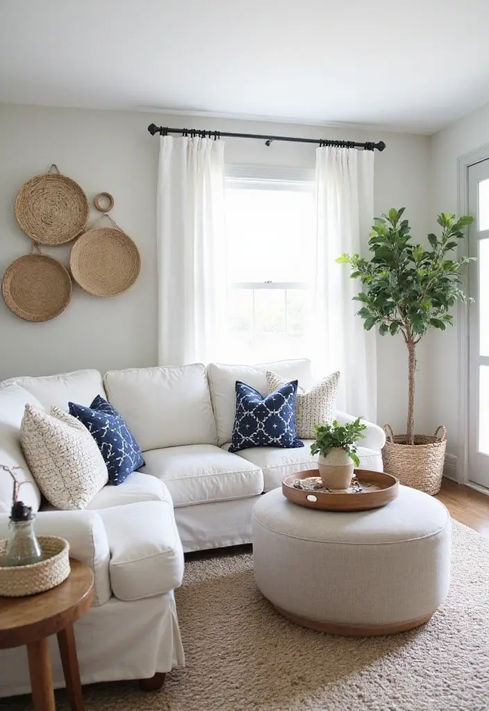 28 Modern Farmhouse Living Room Ideas Full of Style 12 28 Modern Farmhouse Living Room Ideas Full of Style - 12. Functional Accessories