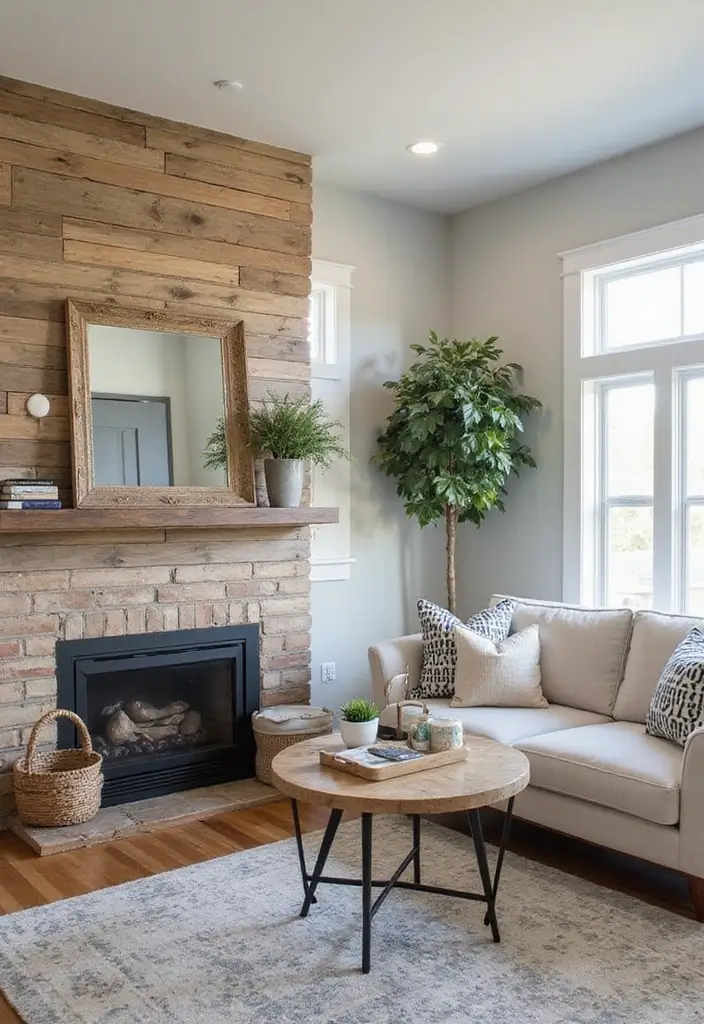 28 Modern Farmhouse Living Room Ideas Full of Style 13 28 Modern Farmhouse Living Room Ideas Full of Style - 13. Wall Treatments