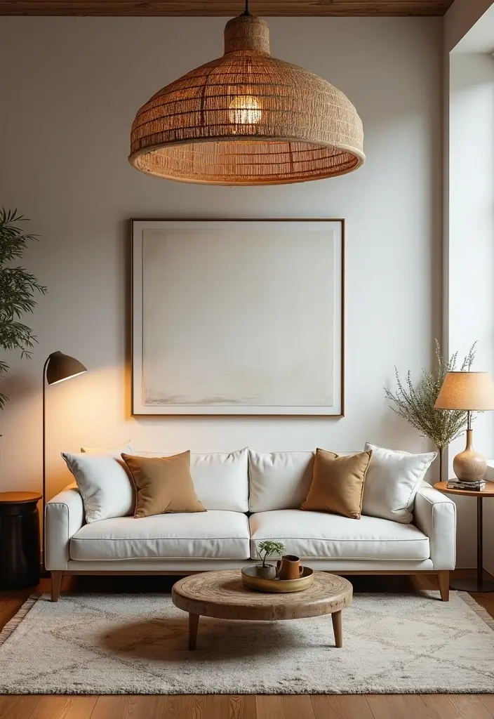 28 Modern Farmhouse Living Room Ideas Full of Style 2 28 Modern Farmhouse Living Room Ideas Full of Style - 2. Statement Lighting