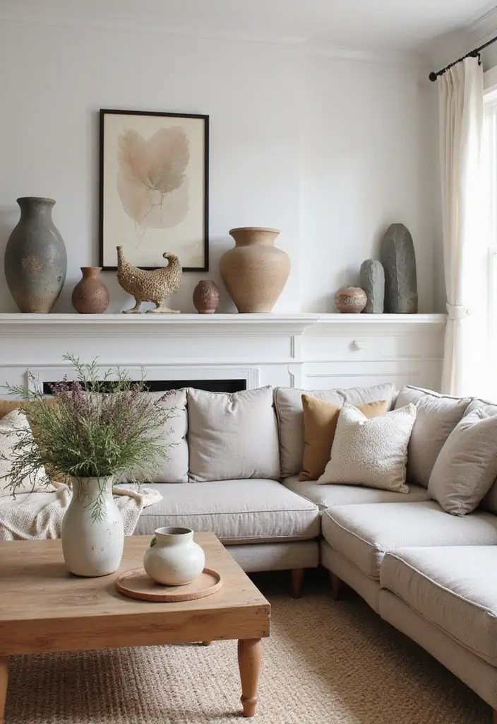 28 Modern Farmhouse Living Room Ideas Full of Style 21 28 Modern Farmhouse Living Room Ideas Full of Style - 21. Artistic Touches