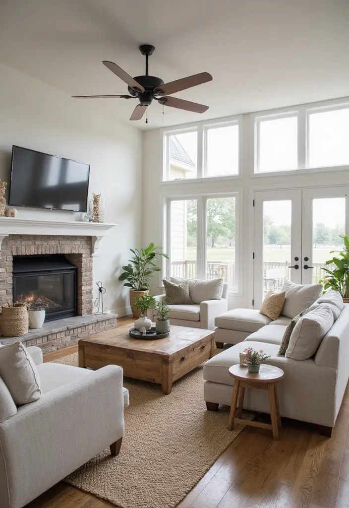 28 Modern Farmhouse Living Room Ideas Full of Style 23 28 Modern Farmhouse Living Room Ideas Full of Style - 23. Open Spaces for Gatherings