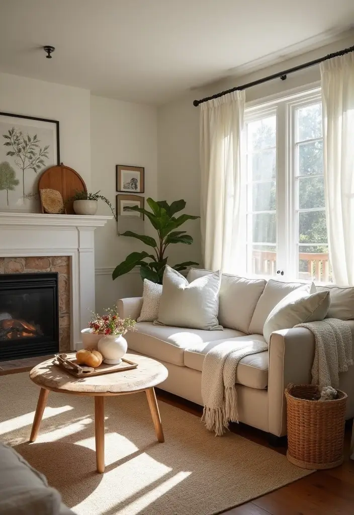 28 Modern Farmhouse Living Room Ideas Full of Style 27 28 Modern Farmhouse Living Room Ideas Full of Style - 27. Seasonal Decor