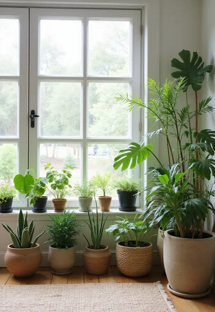 28 Modern Farmhouse Living Room Ideas Full of Style 8 28 Modern Farmhouse Living Room Ideas Full of Style - 8. Indoor Plants