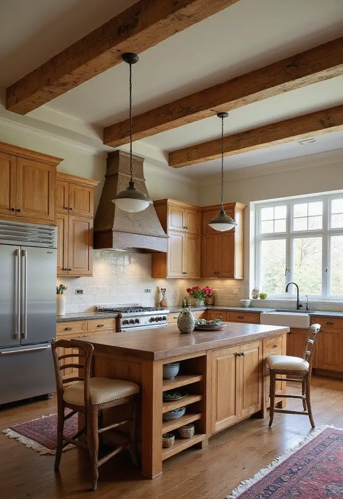 29 Farmhouse Ceiling Ideas That Add Rustic Drama 22 29 Farmhouse Ceiling Ideas That Add Rustic Drama - 22. Faux Ceiling Beams