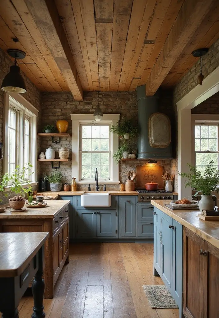 29 Farmhouse Ceiling Ideas That Add Rustic Drama 9 29 Farmhouse Ceiling Ideas That Add Rustic Drama - 9. Weathered Wood Ceilings