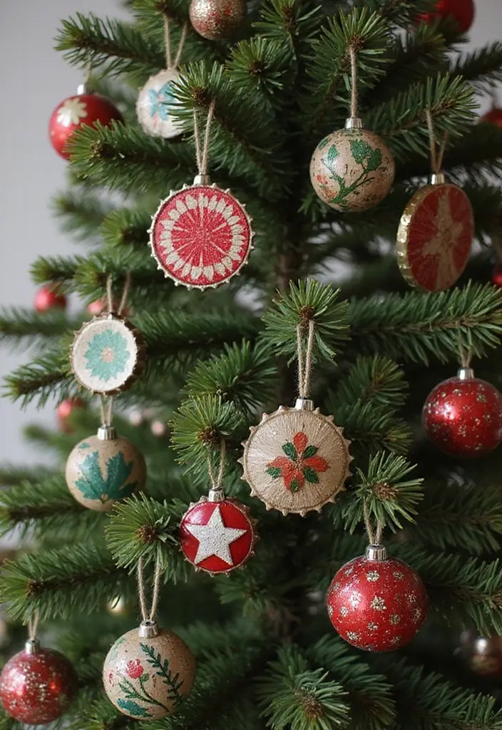 29 Farmhouse Christmas Tree Ideas for a Magical Holiday 20 29 Farmhouse Christmas Tree Ideas for a Magical Holiday - 20. Upcycled Materials