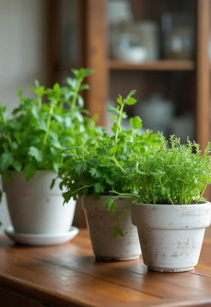 29 Farmhouse Easter Decor Inspirations You’ll Love 18 29 Farmhouse Easter Decor Inspirations You’ll Love - 18. Fresh Herb Accents