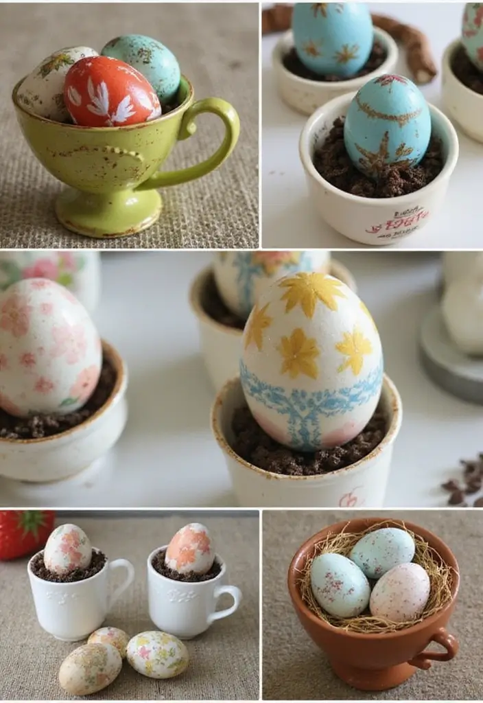 29 Farmhouse Easter Decor Inspirations You’ll Love 20 29 Farmhouse Easter Decor Inspirations You’ll Love - 20. Creative Egg Holders