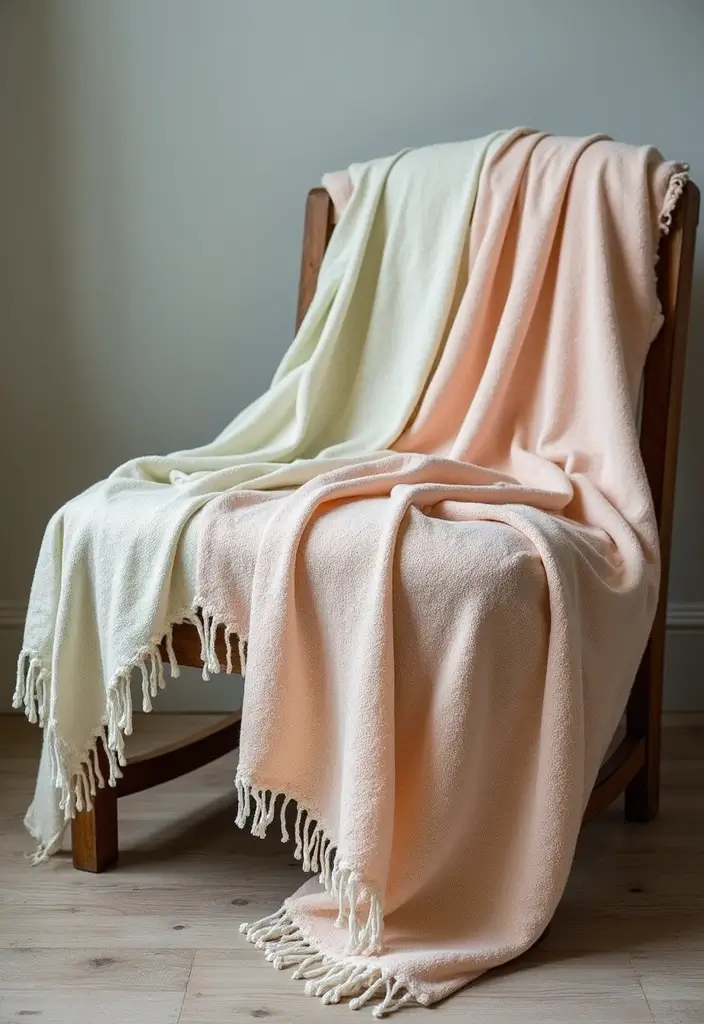 29 Farmhouse Easter Decor Inspirations You’ll Love 22 29 Farmhouse Easter Decor Inspirations You’ll Love - 22. Cozy Blankets and Throws