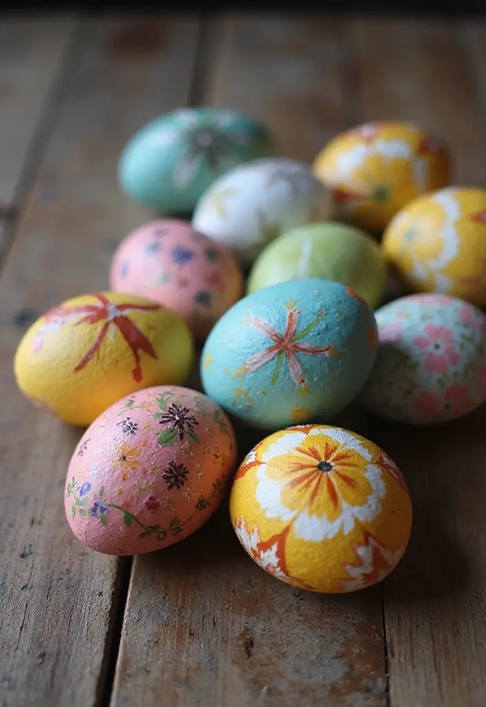 29 Farmhouse Easter Decor Inspirations You’ll Love 9 29 Farmhouse Easter Decor Inspirations You’ll Love - 9. Hand-Painted Easter Eggs