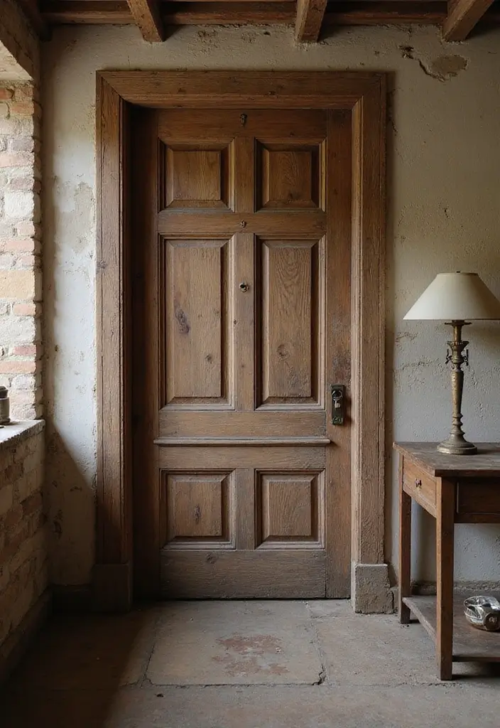 29 Farmhouse Interior Door Ideas with Rustic Appeal 9 29 Farmhouse Interior Door Ideas with Rustic Appeal - 9. Weathered Wood Doors