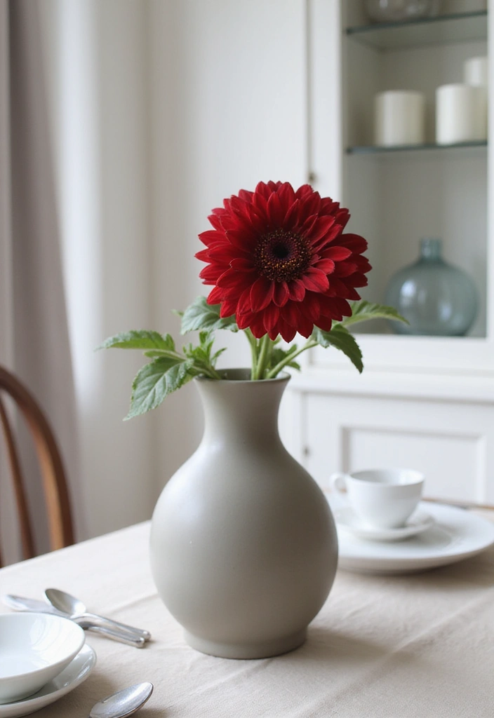 29 Farmhouse Table Centerpieces for Every Season 11 29 Farmhouse Table Centerpieces for Every Season - 11. Minimalist Vibes: Simple Elegance