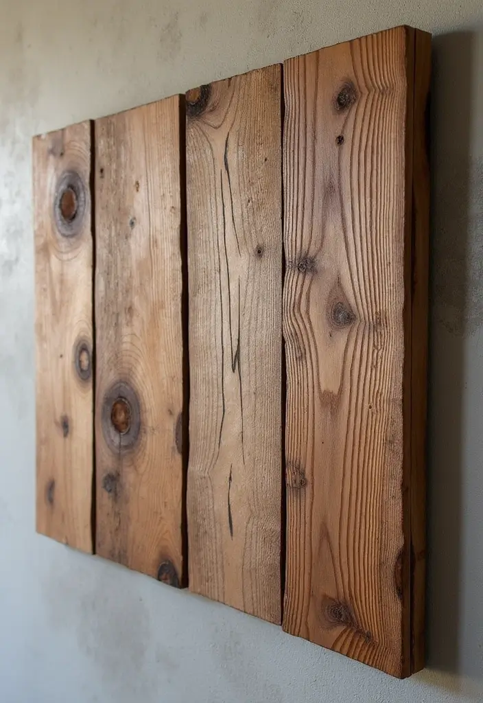 30 DIY Farmhouse Decor Projects That Look High-End 1 30 DIY Farmhouse Decor Projects That Look High-End - 1. Reclaimed Wood Wall Art