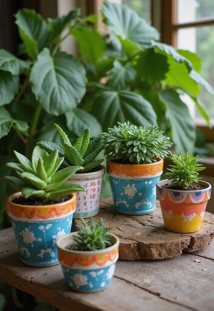 30 DIY Farmhouse Decor Projects That Look High-End 10 30 DIY Farmhouse Decor Projects That Look High-End - 10. Hand-Painted Plant Pots