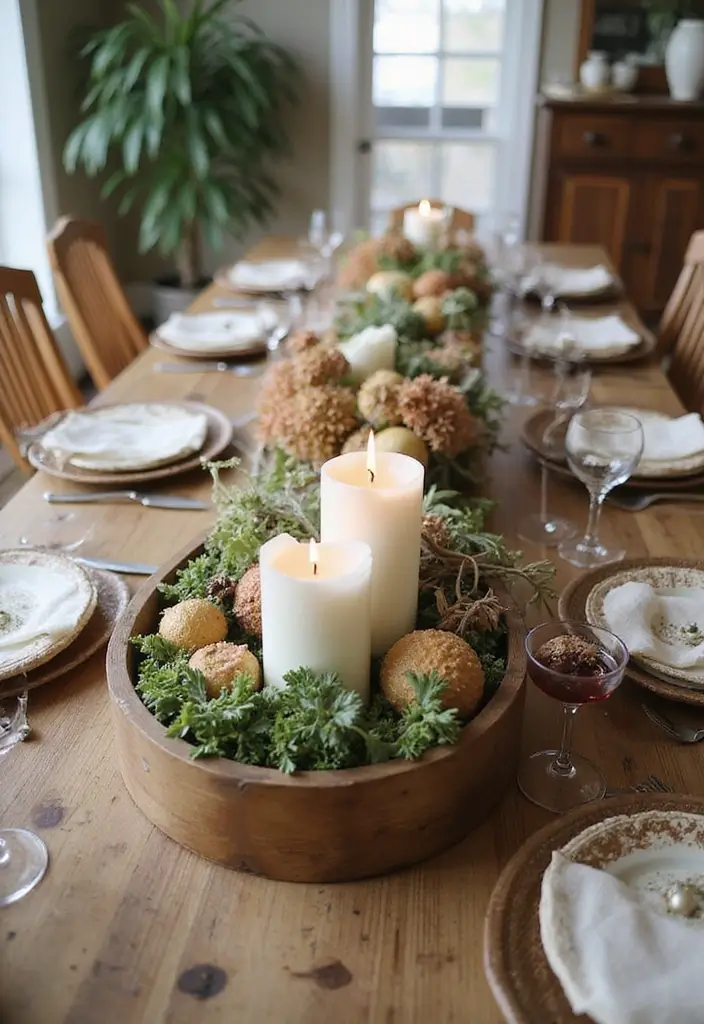 30 DIY Farmhouse Decor Projects That Look High-End 18 30 DIY Farmhouse Decor Projects That Look High-End - 18. Farmhouse Table Centerpiece