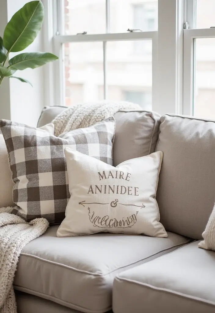 30 DIY Farmhouse Decor Projects That Look High-End 25 30 DIY Farmhouse Decor Projects That Look High-End - 25. Farmhouse Style Throw Pillows