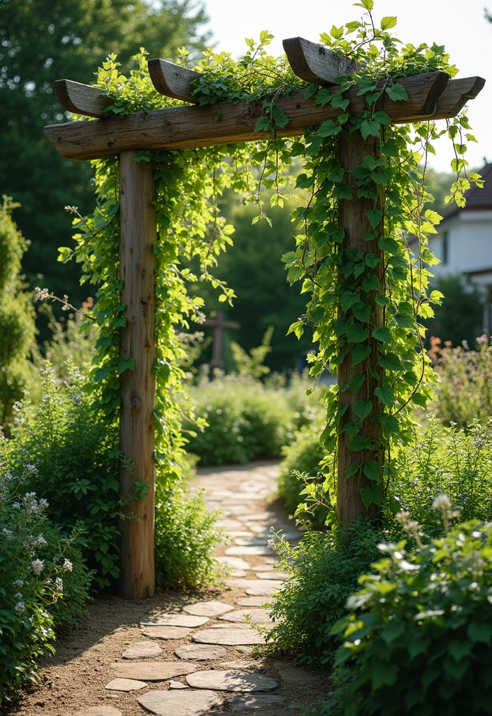 30 DIY Farmhouse Decor Projects That Look High-End 27 30 DIY Farmhouse Decor Projects That Look High-End - 27. Rustic Garden Trellis