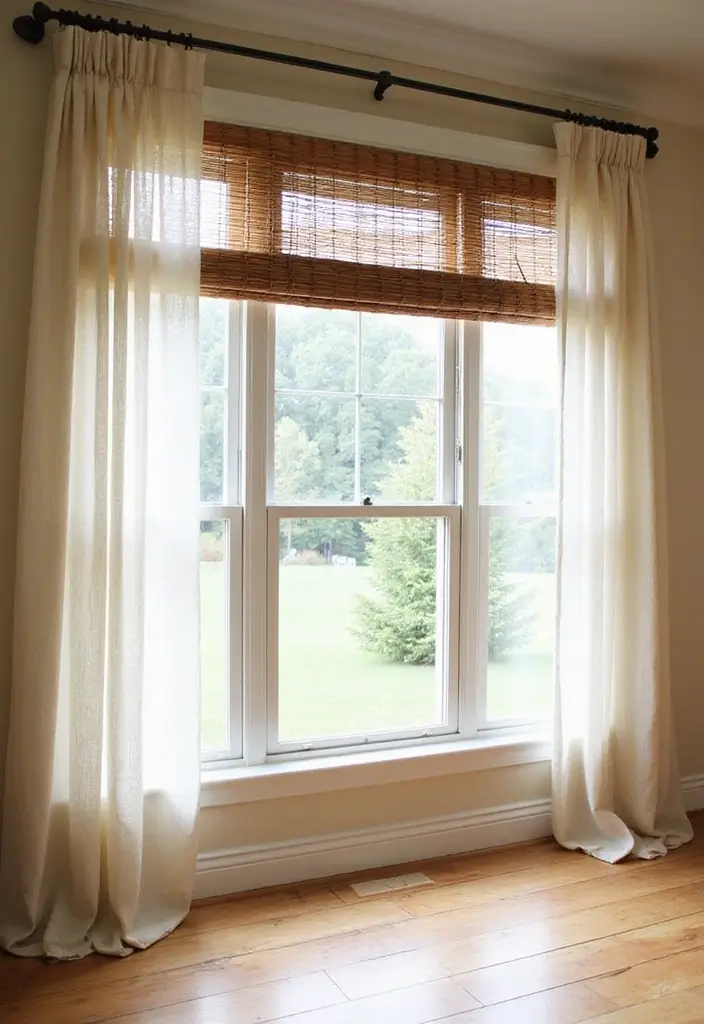 30 Farmhouse Decor Ideas That Transform Any Room - 14. Rustic Window Treatments