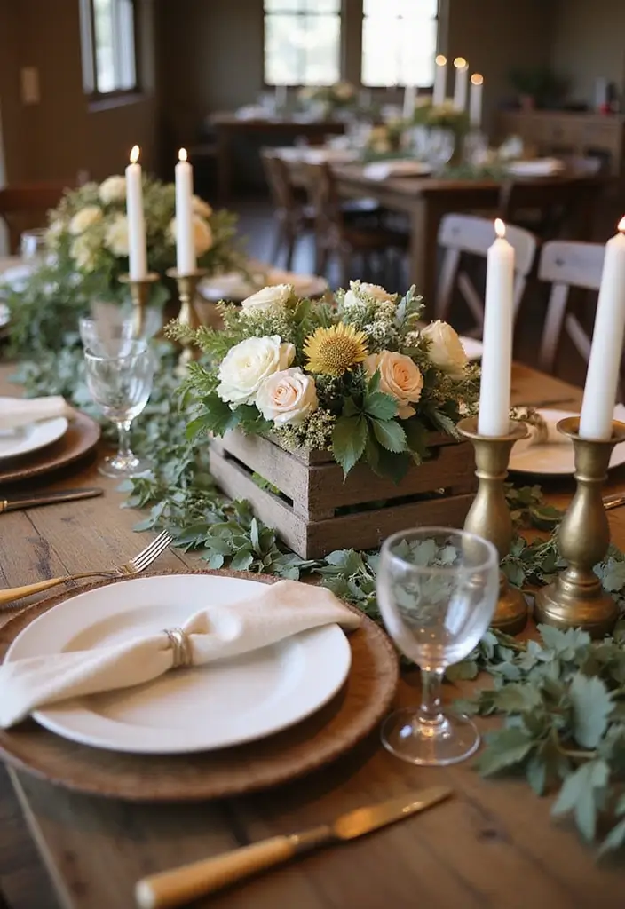 30 Farmhouse Decor Ideas That Transform Any Room - 17. Rustic Centerpieces