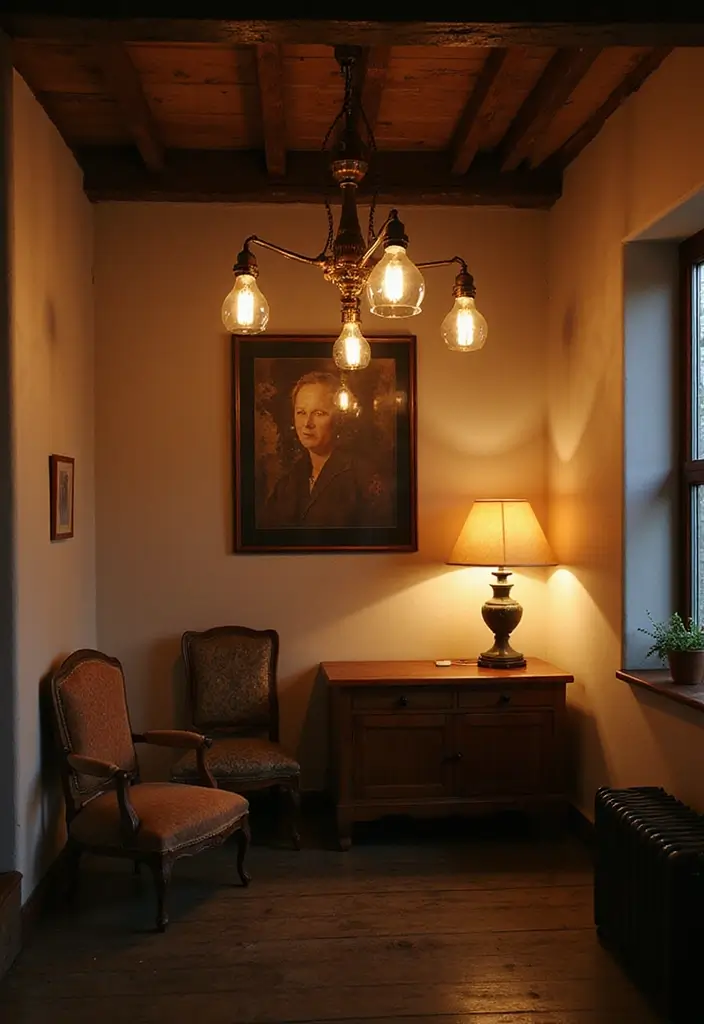 30 Farmhouse Decor Ideas That Transform Any Room - 8. Rustic Lighting Fixtures