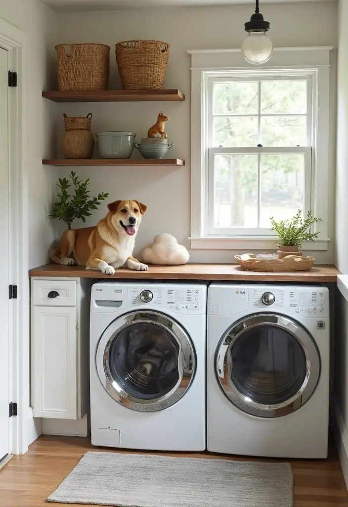 30 Farmhouse Laundry Room Designs Full of Character 18 30 Farmhouse Laundry Room Designs Full of Character - 19. Multi-Functional Spaces