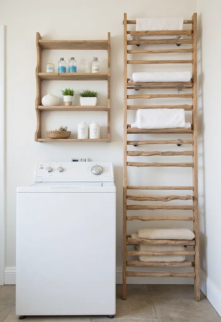30 Farmhouse Laundry Room Designs Full of Character 20 30 Farmhouse Laundry Room Designs Full of Character - 21. Wall-mounted Drying Racks