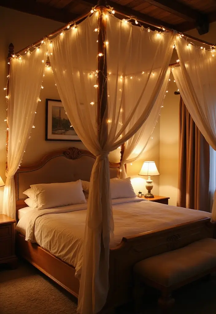 30 Farmhouse Master Bedroom Ideas That Feel Cozy and Chic 15 30 Farmhouse Master Bedroom Ideas That Feel Cozy and Chic - 15. Cozy Canopy Beds