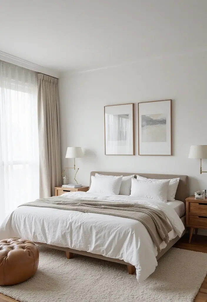 30 Farmhouse Master Bedroom Ideas That Feel Cozy and Chic 28 30 Farmhouse Master Bedroom Ideas That Feel Cozy and Chic - 28. Embrace a Minimalistic Approach