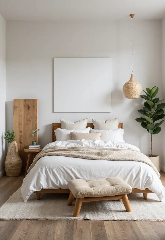 30 Farmhouse Master Bedroom Ideas That Feel Cozy and Chic 3 30 Farmhouse Master Bedroom Ideas That Feel Cozy and Chic - 3. Soft Neutrals and Natural Textures