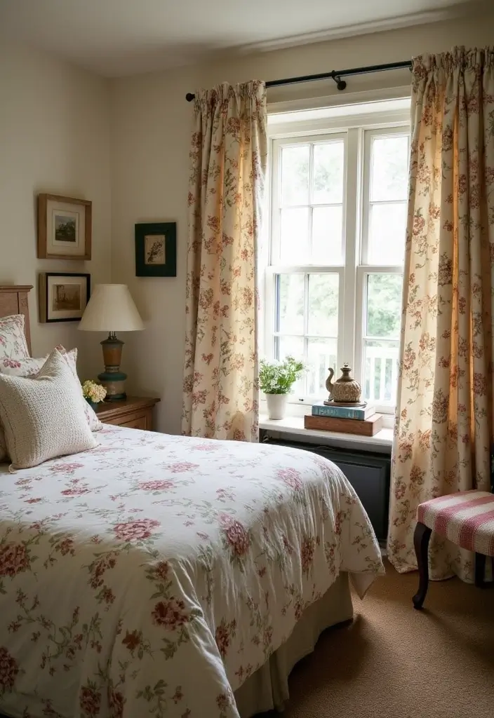 30 Farmhouse Master Bedroom Ideas That Feel Cozy and Chic 8 30 Farmhouse Master Bedroom Ideas That Feel Cozy and Chic - 8. Vintage-Inspired Fabrics