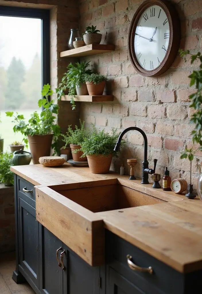 30 Farmhouse Sink Ideas That Make a Statement 16 30 Farmhouse Sink Ideas That Make a Statement - 16. Sustainable Wood Farmhouse Sink