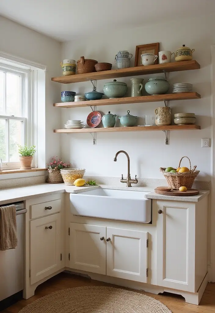 30 Farmhouse Sink Ideas That Make a Statement 20 30 Farmhouse Sink Ideas That Make a Statement - 20. Farmhouse Sink with Open Shelving