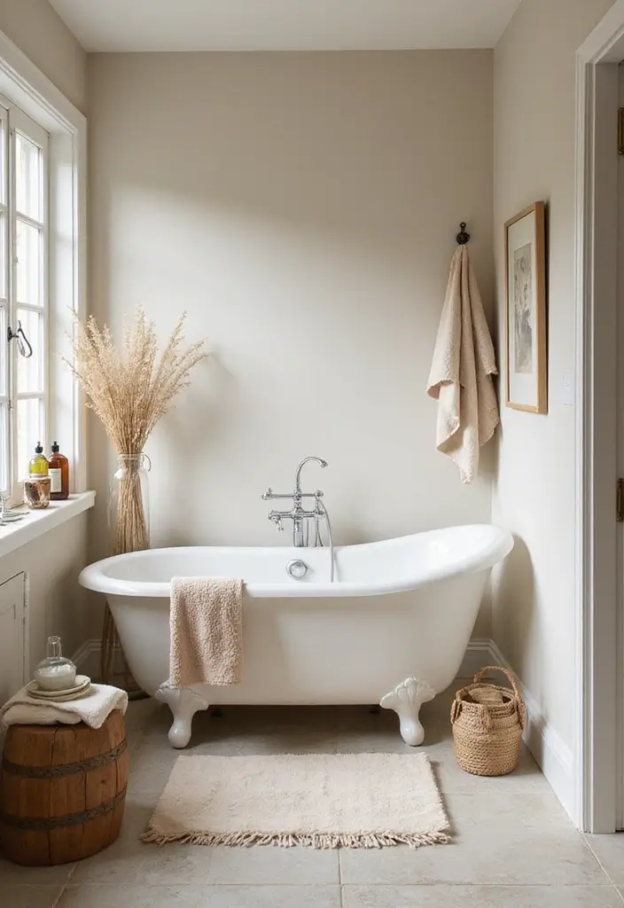 30 Small Farmhouse Bathroom Ideas to Maximize Comfort 20 30 Small Farmhouse Bathroom Ideas to Maximize Comfort - 20. Serenity-Inspired Spa Elements
